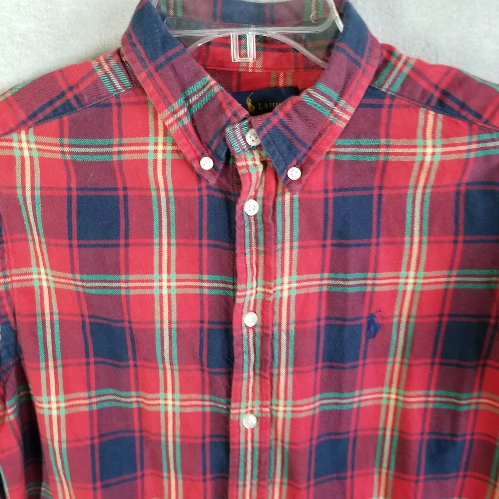 Ralph Lauren Shirt‎ Boys L (14-16) Multicolored Long Sleeve Button Down Kids